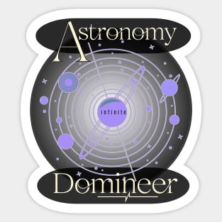 Astronomy Domineer Infinite Planets in Space Sticker